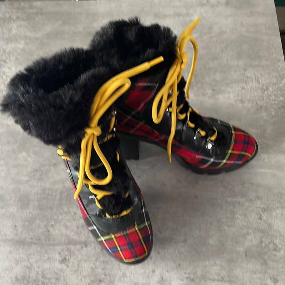 🛒CLEARANCE:Jessica Simpson Women's Mikah Suede Chunky Platform Boot 6.5